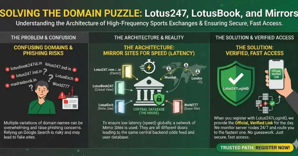Solving the Domain Puzzle: Lotus247, LotusBook, and Mirrors